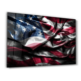Flag of the U.S. | Glass Wall Art