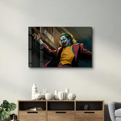 Abstract Joker | Glass Wall Art - Artdesigna