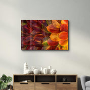 Leaves | Glass Wall Art - Artdesigna