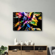 Rainbow Echoes in My Mind| Glass Wall Art - Artdesigna