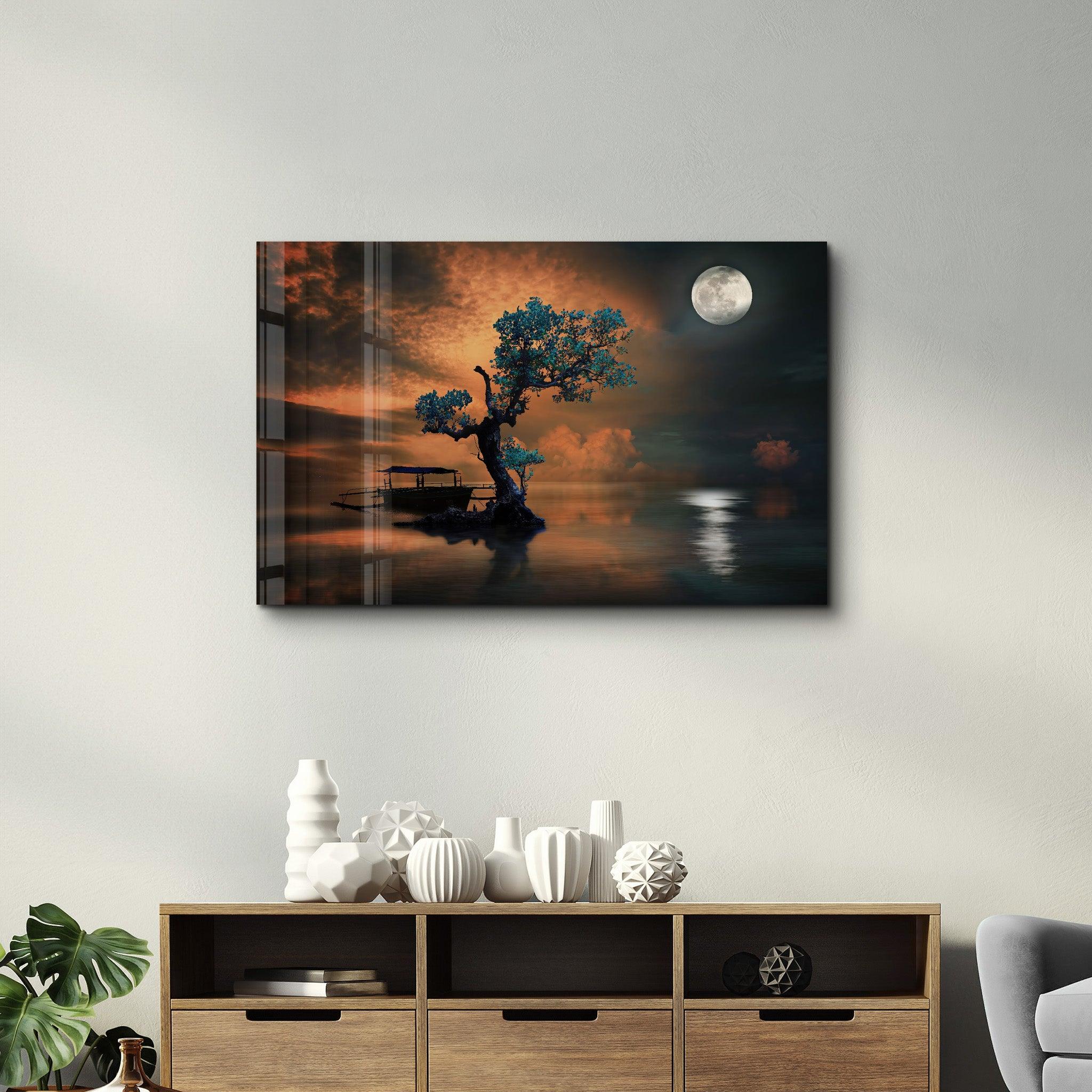 Life Of Tree | Glass Wall Art - Artdesigna