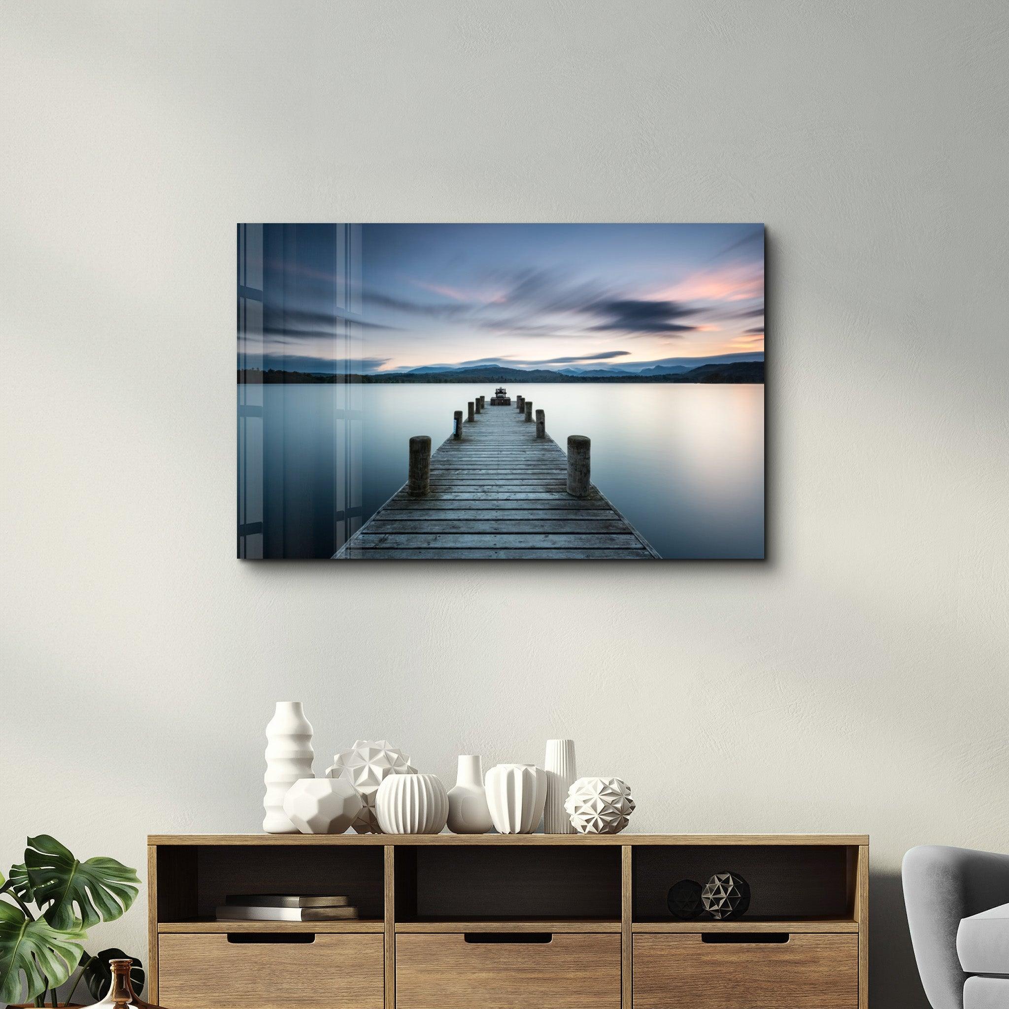 Pier | Glass Wall Art - Artdesigna