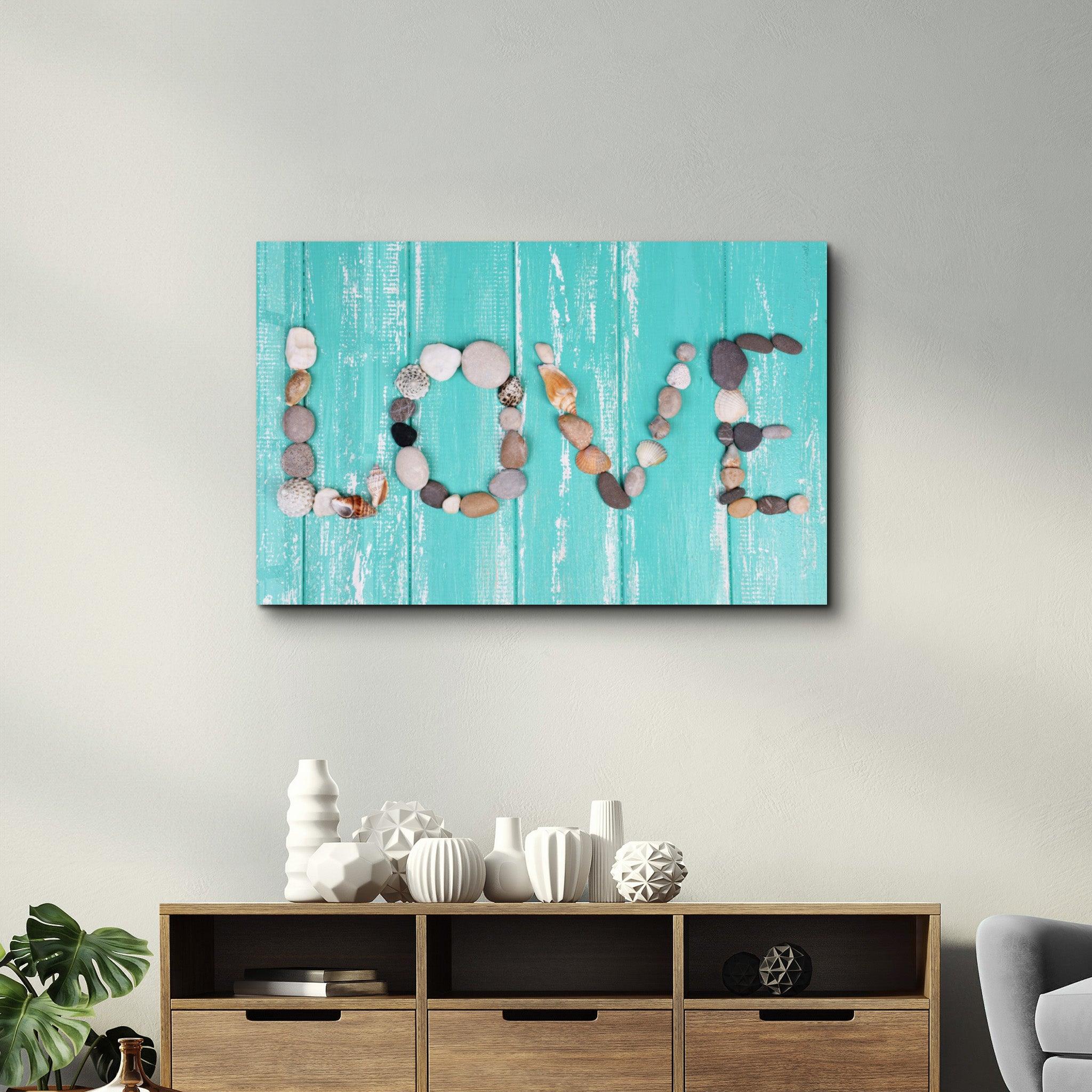 Love | Glass Wall Art - Artdesigna