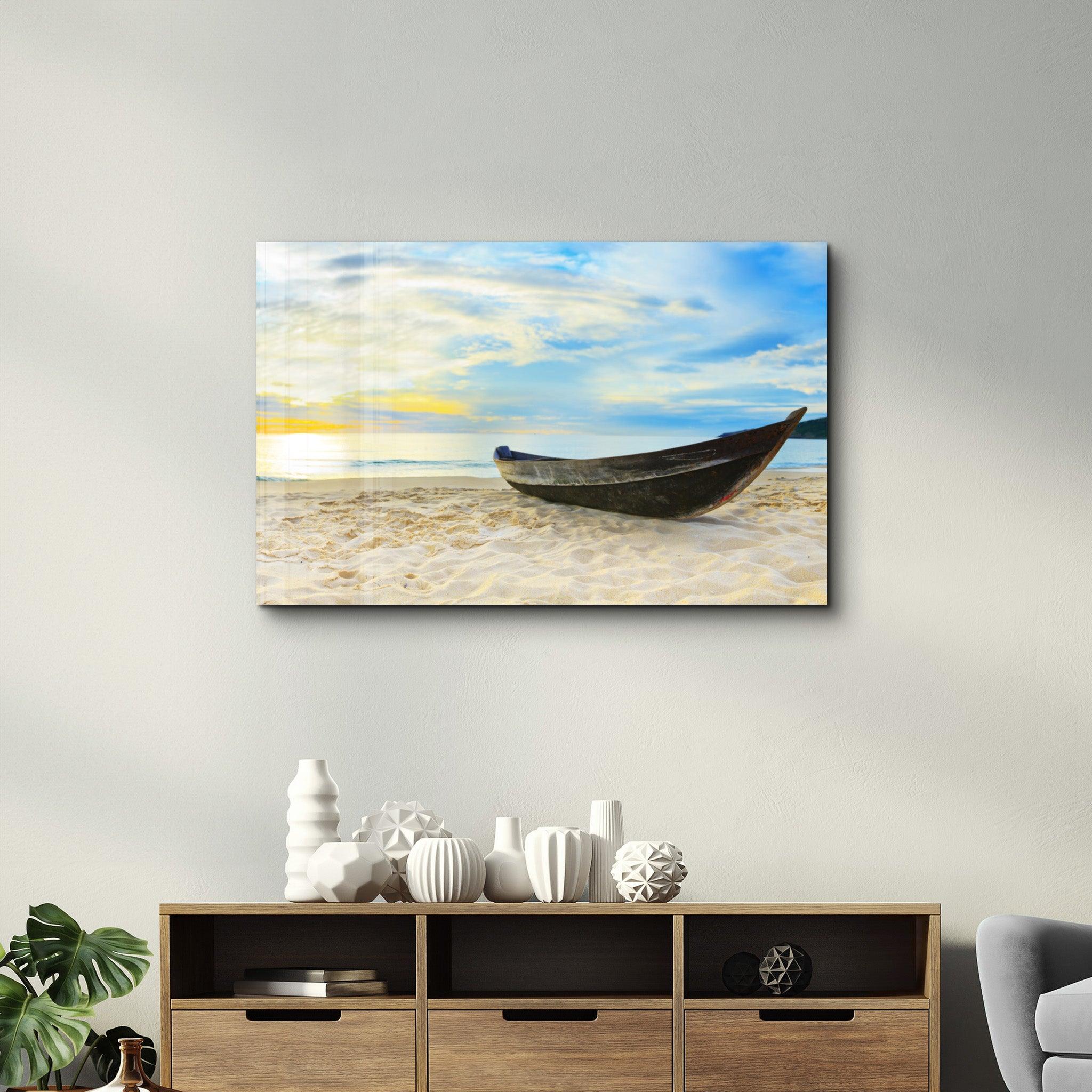 SeaSide | Glass Wall Art - Artdesigna