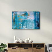 Blue | Glass Wall Art - Artdesigna