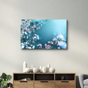 Spring Flowers | Glass Wall Art - Artdesigna