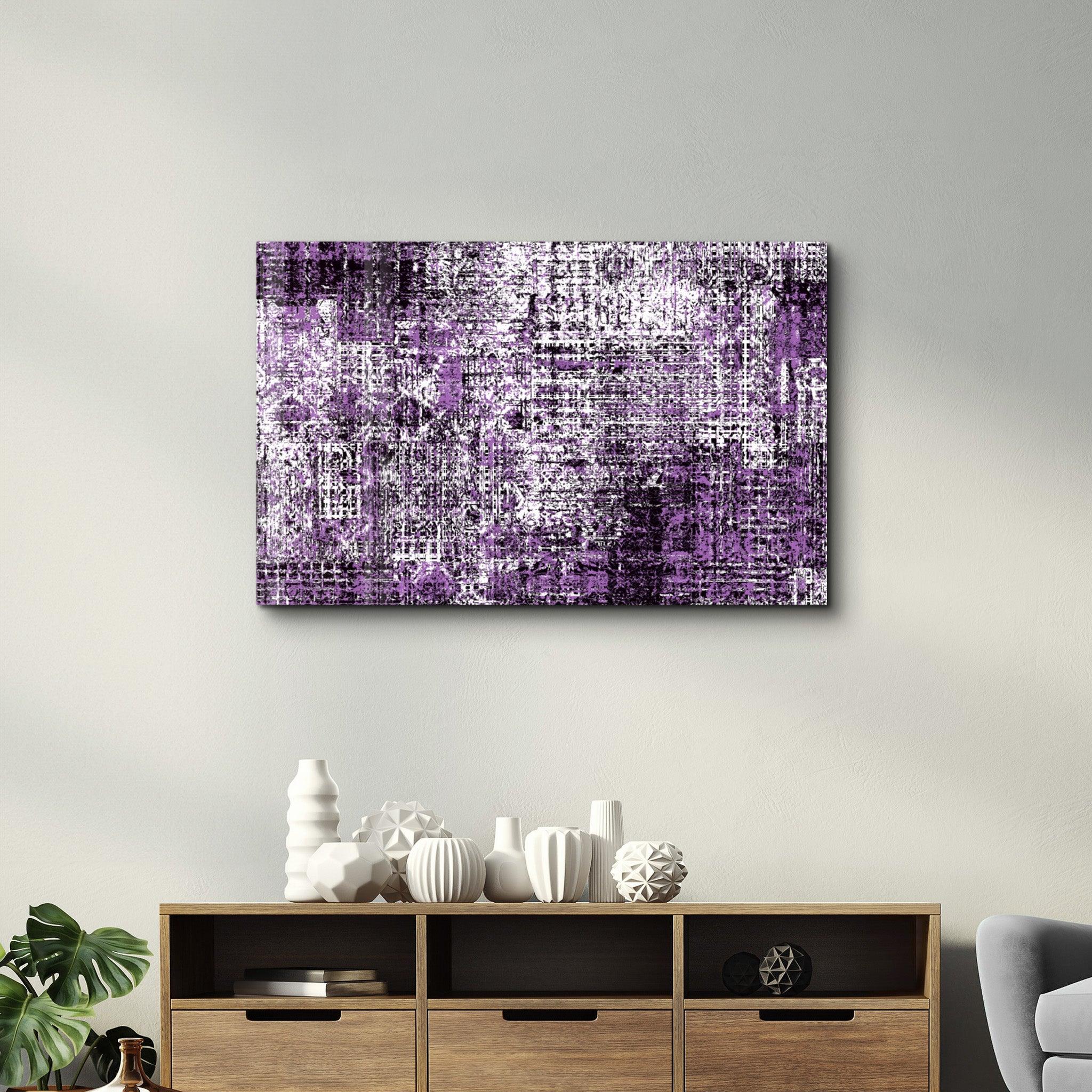 Code of Purple | Glass Wall Art - Artdesigna