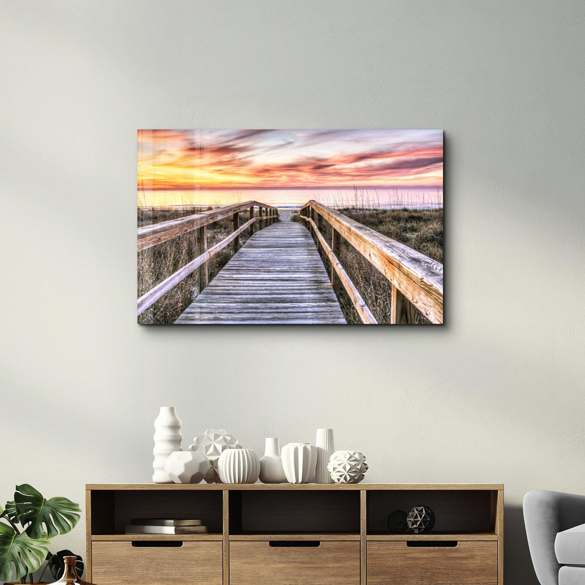 Sunset 3 | Glass Wall Art - Artdesigna