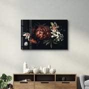 Floral Pattern | Glass Wall Art - Artdesigna