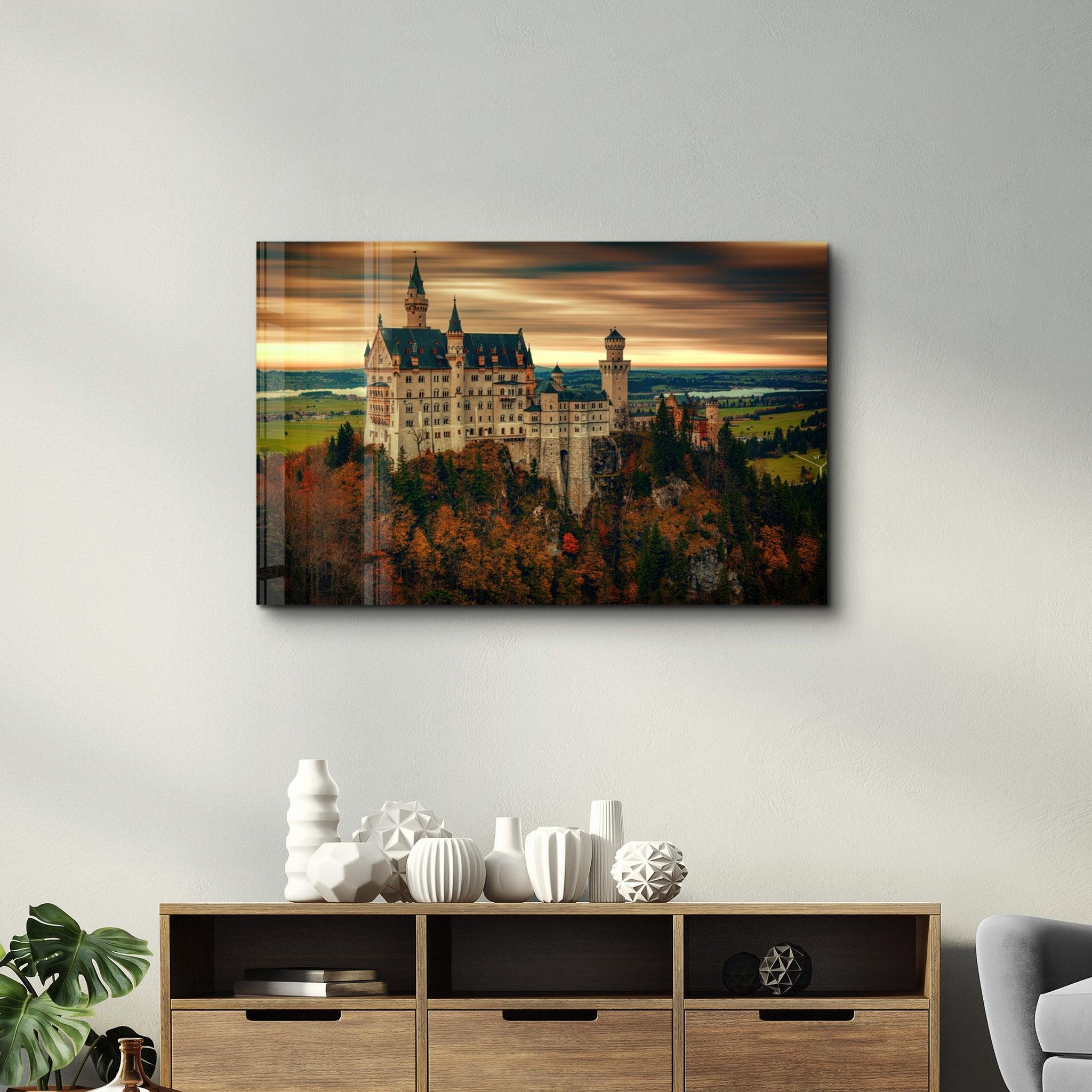 Castle | Glass Wall Art - Artdesigna