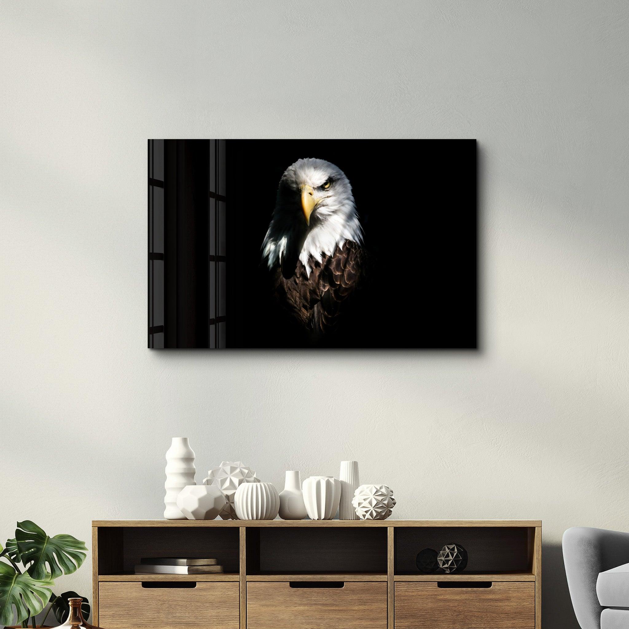 Eagle 1 | Glass Wall Art - Artdesigna