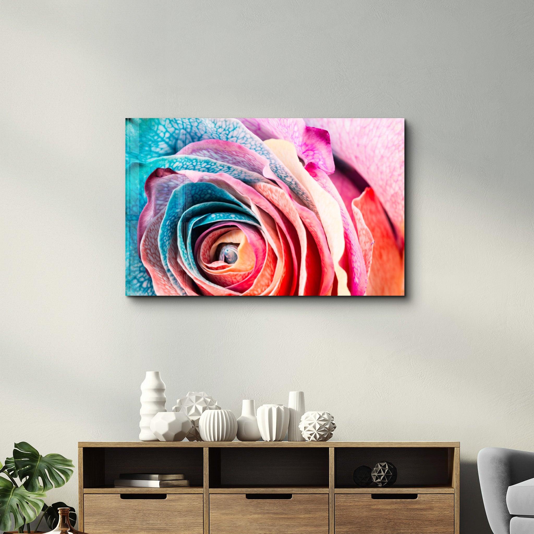 Flowerina | Glass Wall Art - Artdesigna