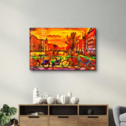 Amsterdam Abstract | Glass Wall Art - Artdesigna