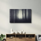 Foggy Path | Glass Wall Art - Artdesigna