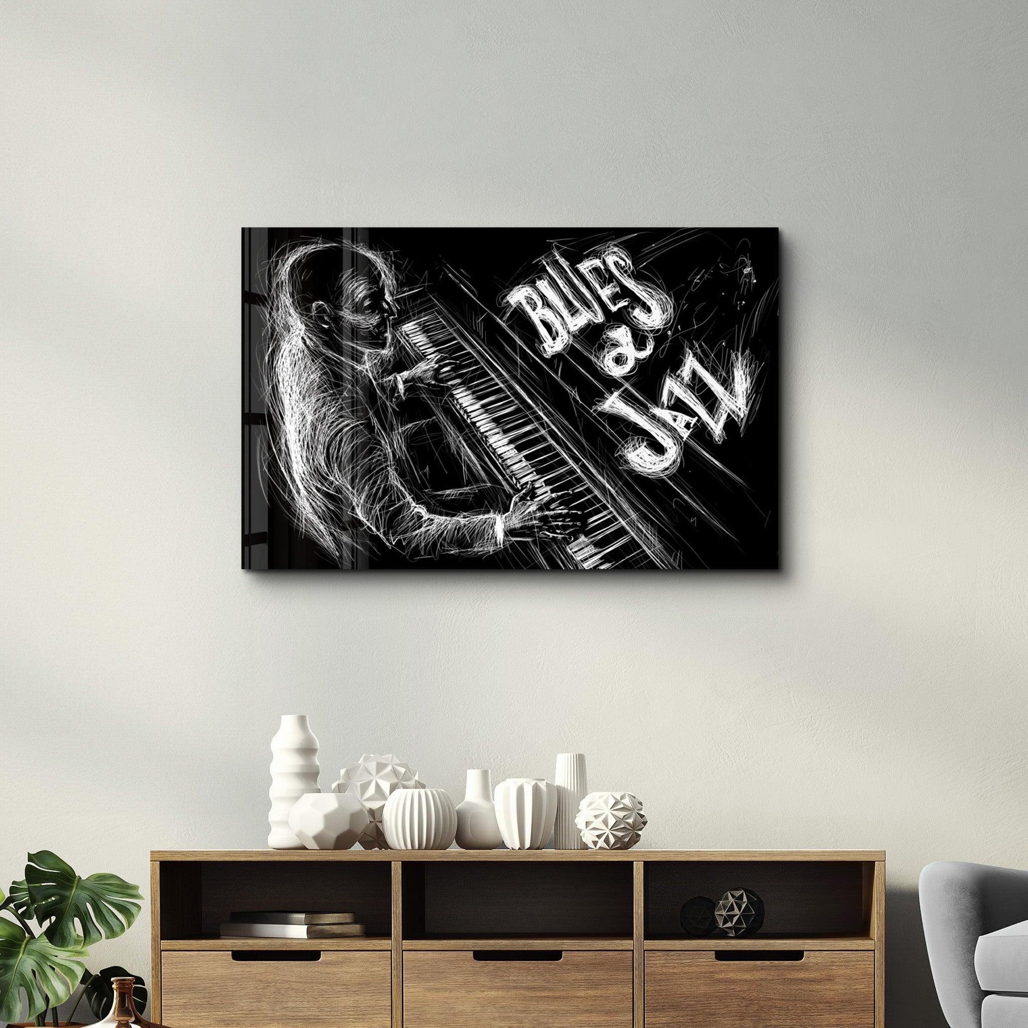 Only Jazz | Glass Wall Art - Artdesigna