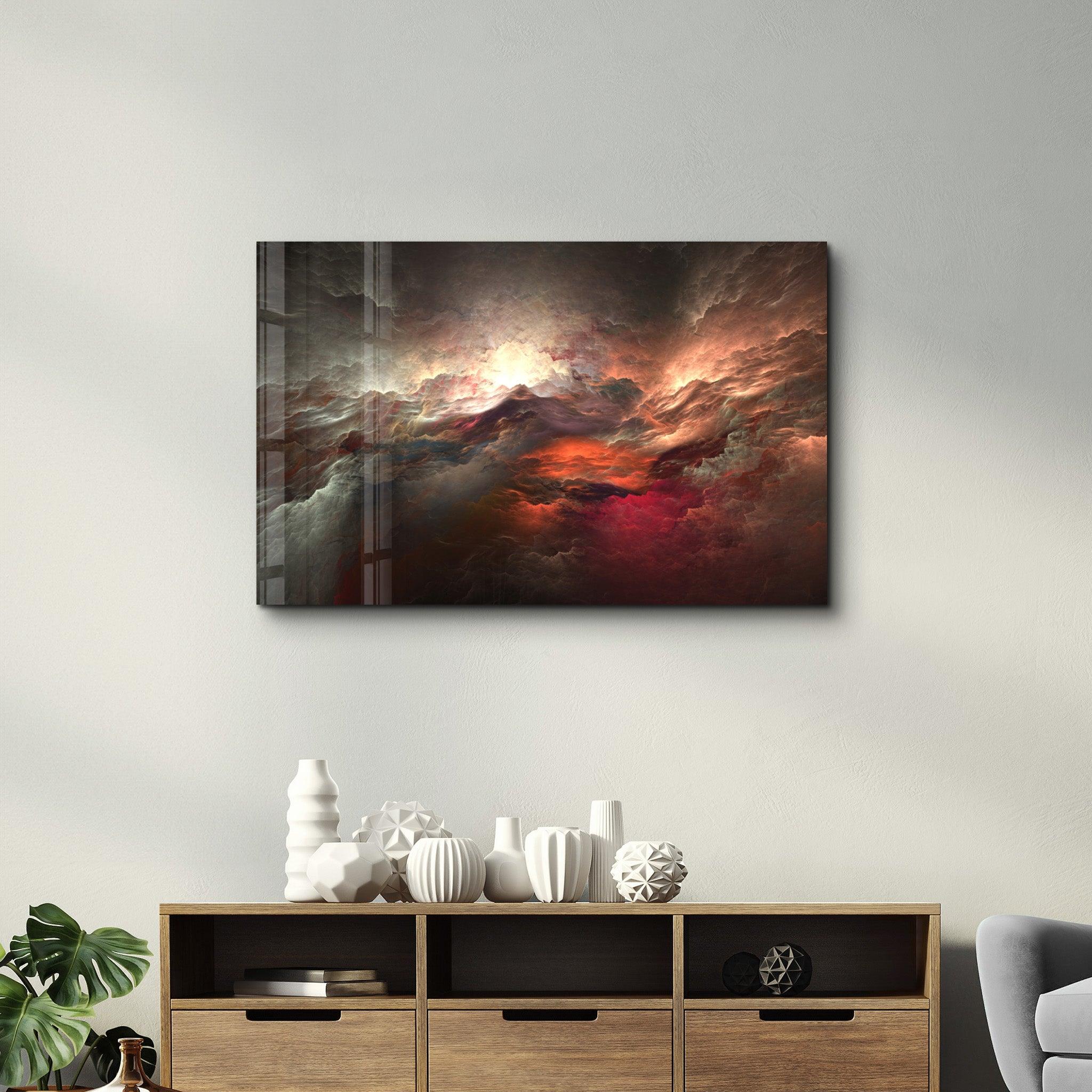 SkyFire | Glass Wall Art - Artdesigna