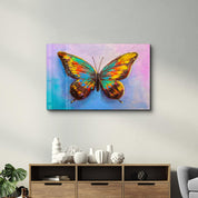 Radiant Flight: Butterfly | Glass Wall Art - Artdesigna