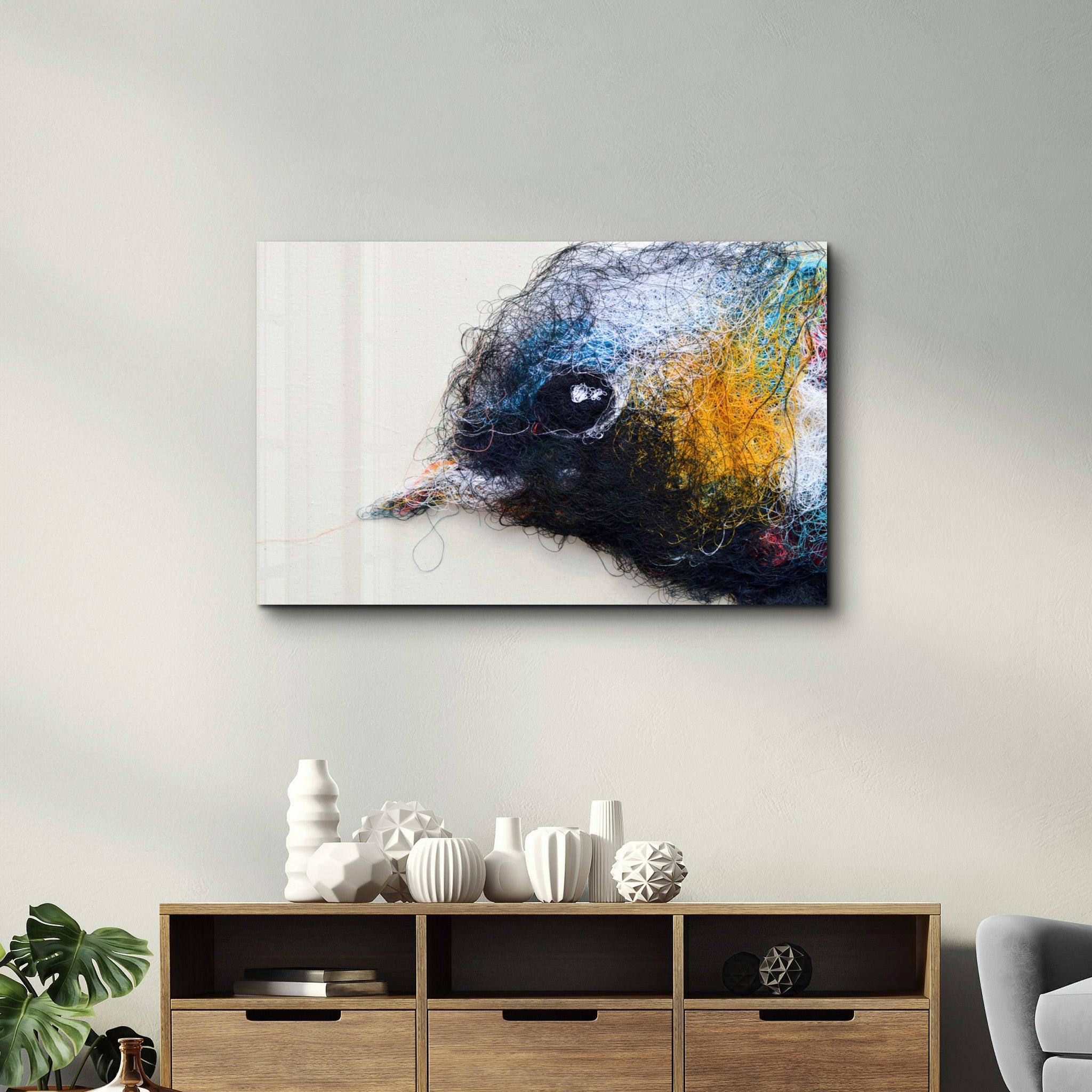 The Bird | Glass Wall Art - Artdesigna