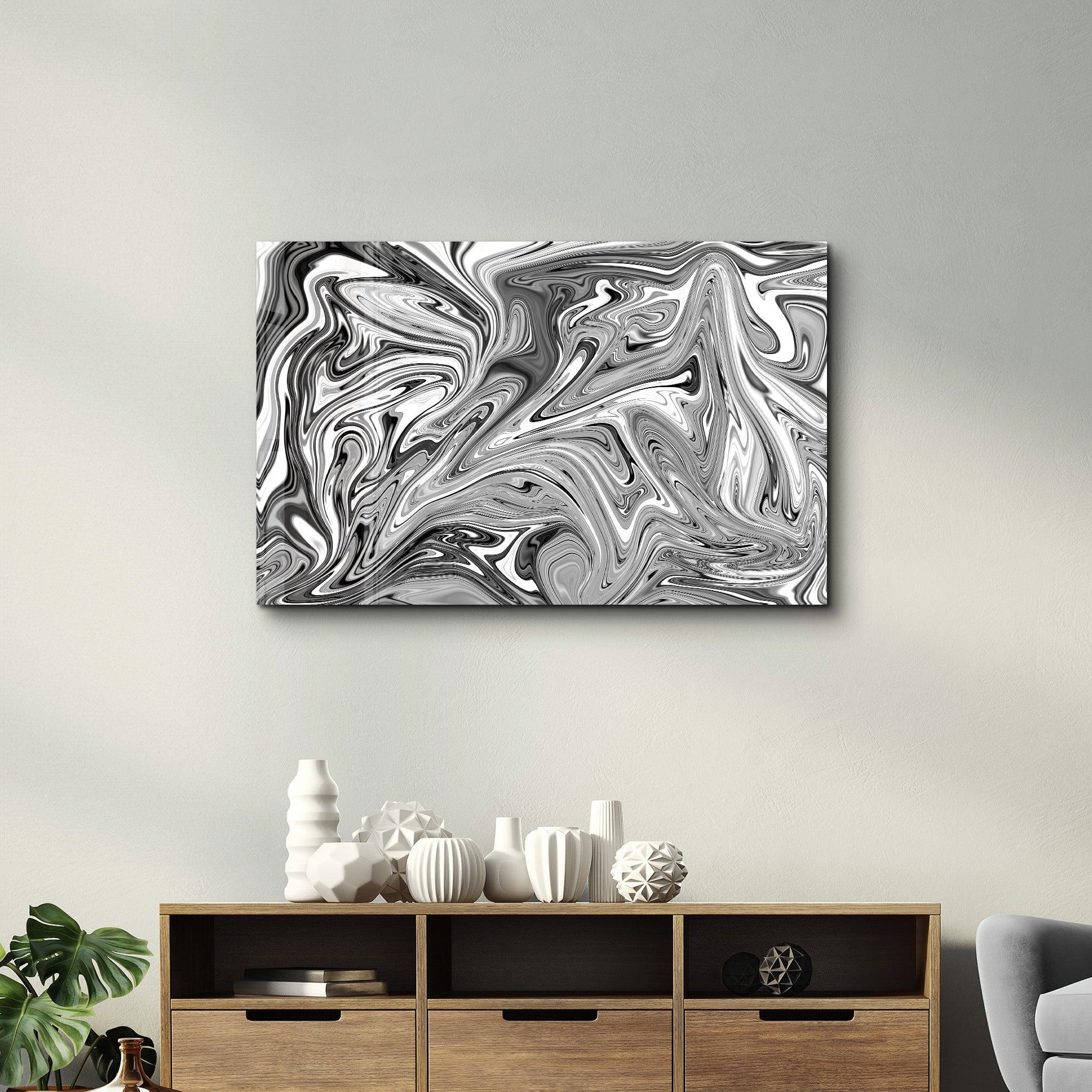 Abstract Shape | Glass Wall Art - Artdesigna