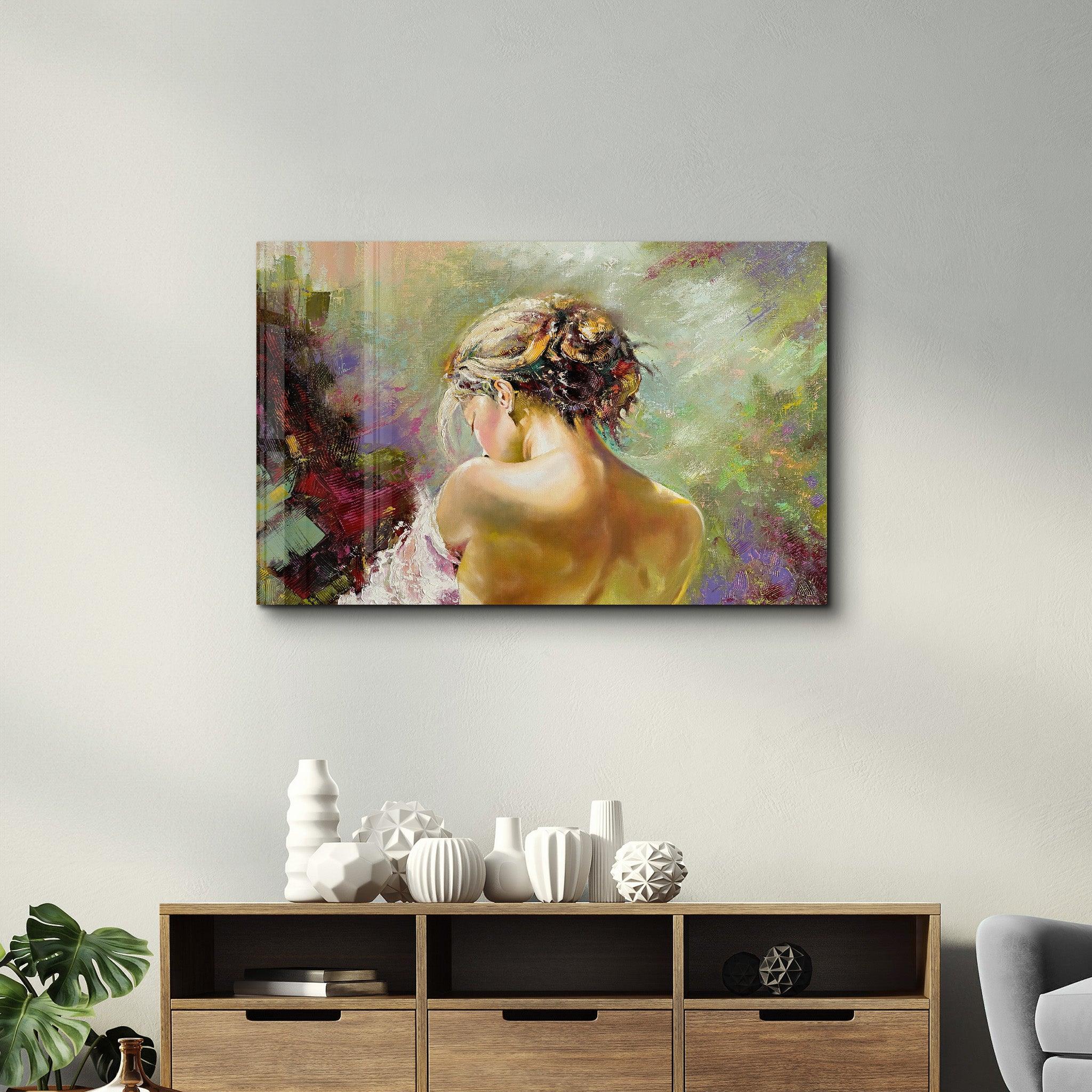 Oil Painting - Alone | Glass Wall Art - Artdesigna