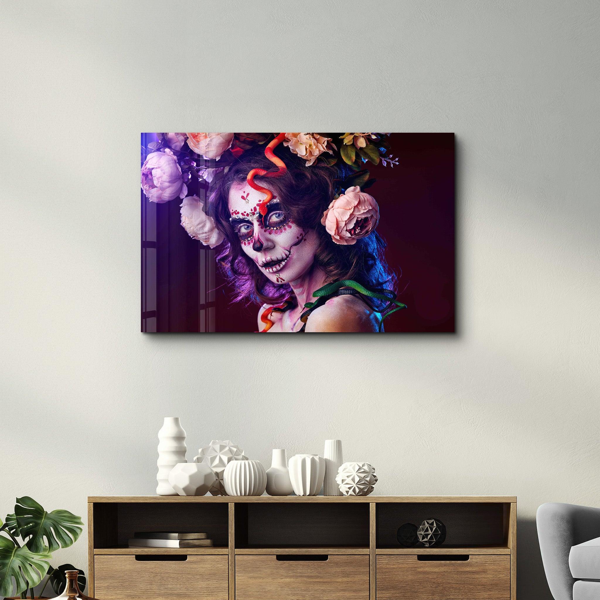 Hallowen | Glass Wall Art - Artdesigna