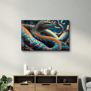 Snake Dragon | Secret World Collection Glass Wall Art - Artdesigna