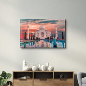 Taj Mahal- India | Glass Wall Art - Artdesigna