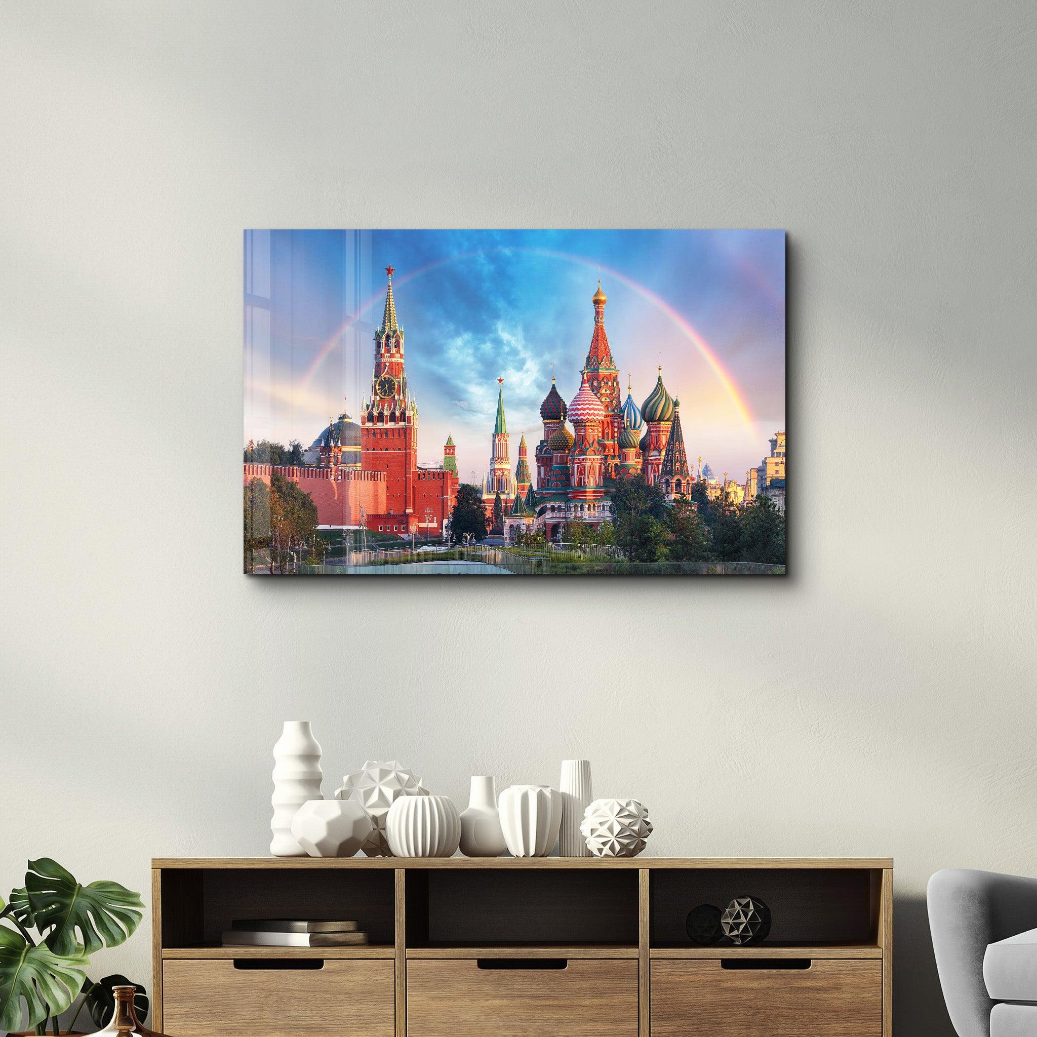 Moscow - Russia | Glass Wall Art - Artdesigna