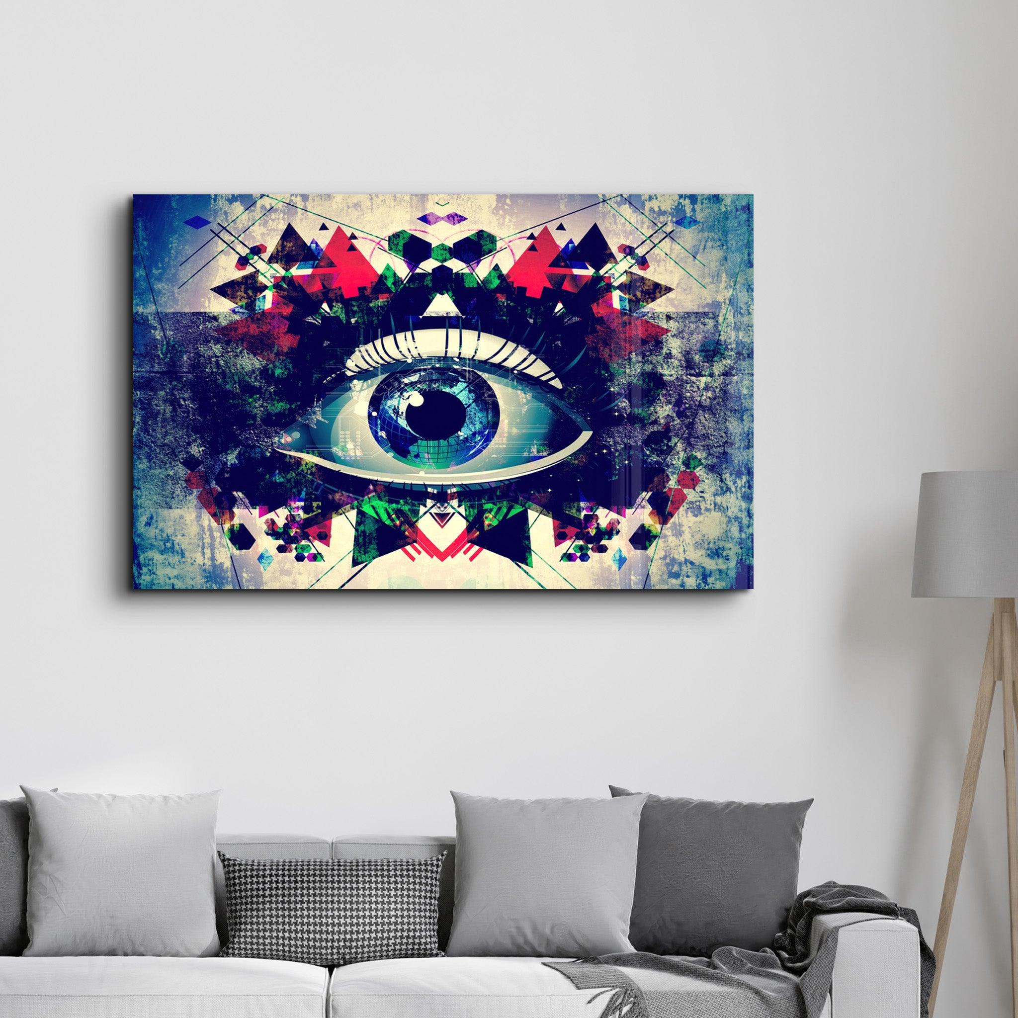 Modern Eye | Glass Wall Art - Artdesigna