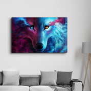 Mystical Wolf | Glass Wall Art - Artdesigna