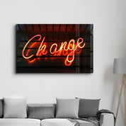 Change | Glass Wall Art - Artdesigna