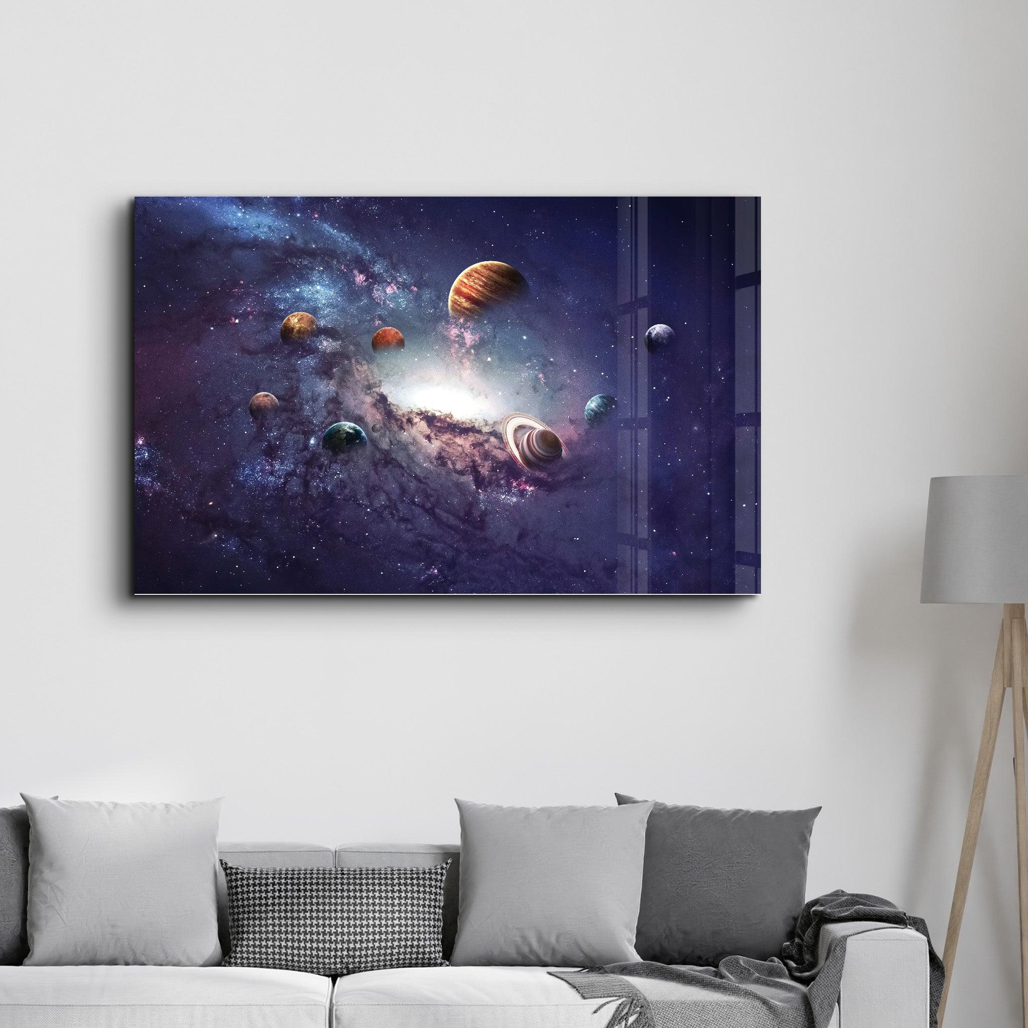 Galaxy | Glass Wall Art - Artdesigna