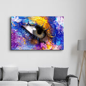 Eye In Colors | Glass Wall Art - Artdesigna