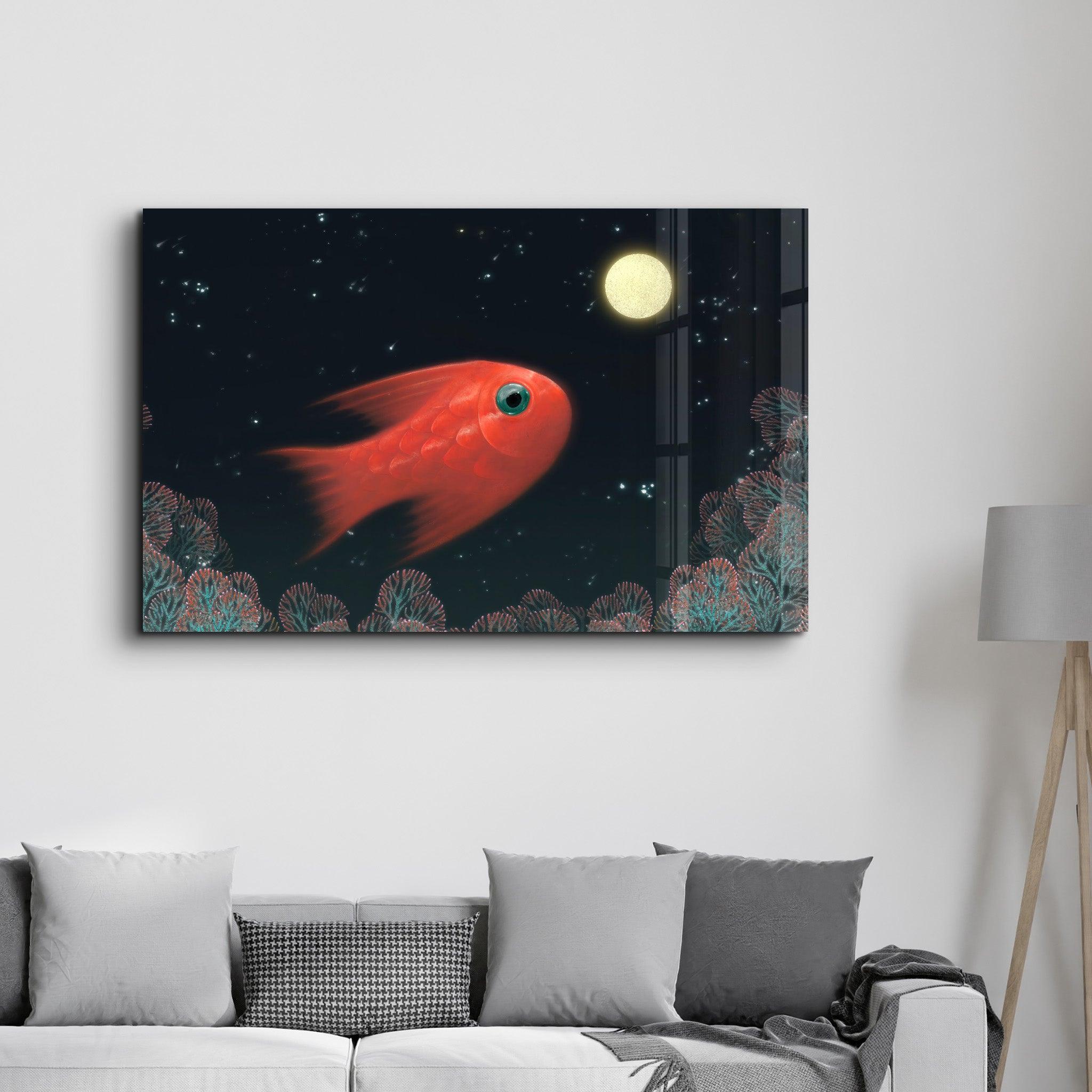 Aquarium Fish | Glass Wall Art - Artdesigna