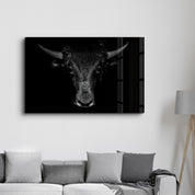 The Bull | Glass Wall Art - Artdesigna