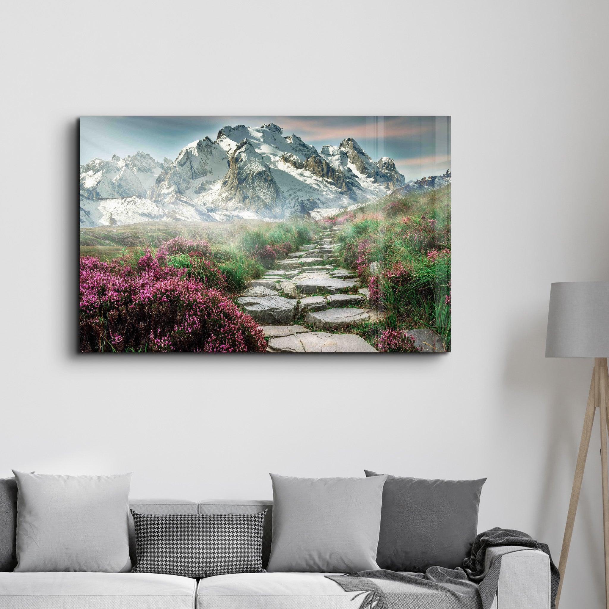 Pathway | Glass Wall Art - Artdesigna