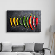 Pepper | Glass Wall Art - Artdesigna