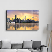 Downtown | Glass Wall Art - Artdesigna