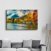 Silence of Autumn | Glass Wall Art - Artdesigna