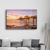 Pier 12 | Glass Wall Art - Artdesigna