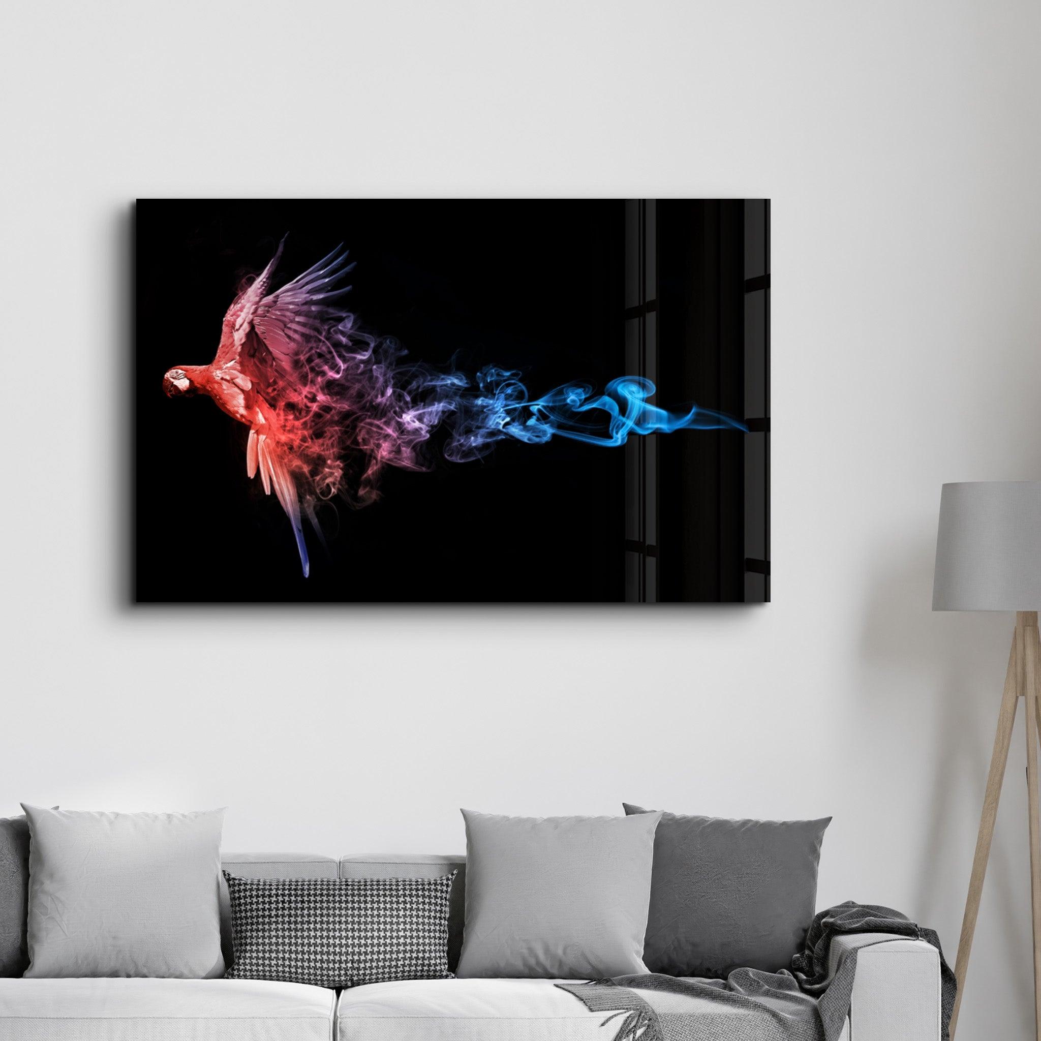 Parrot | Glass Wall Art - Artdesigna