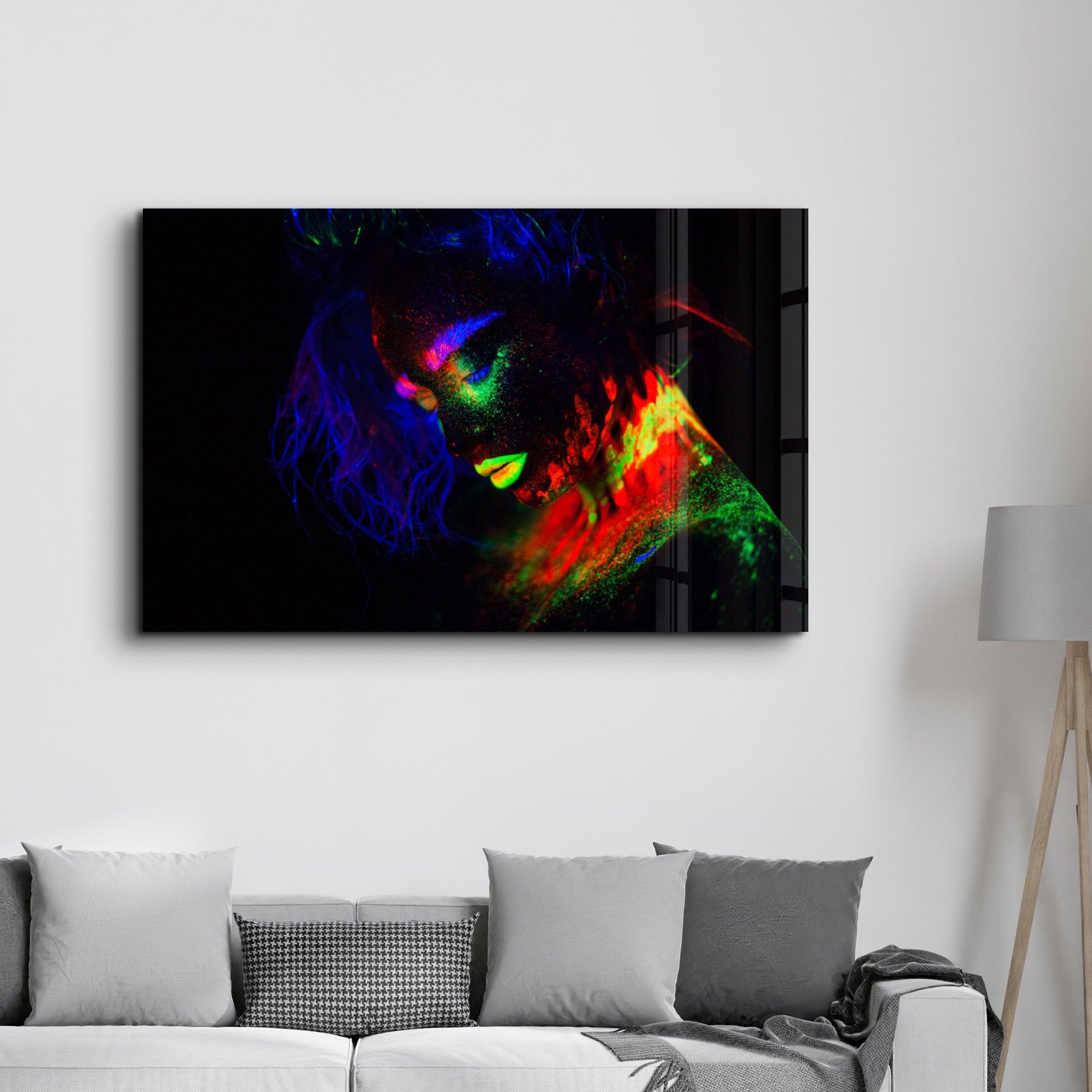 Glowing in the Dark | Glass Wall Art - Artdesigna