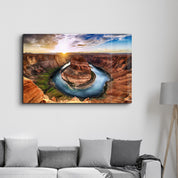 Canyon Lake | Glass Wall Art - Artdesigna