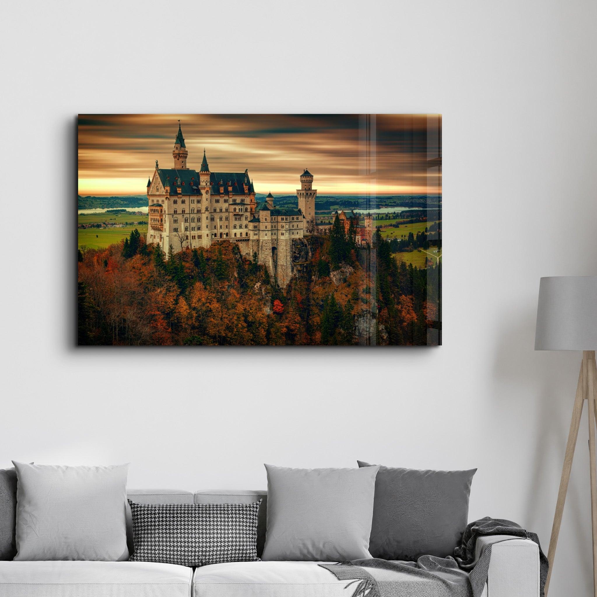 Castle | Glass Wall Art - Artdesigna