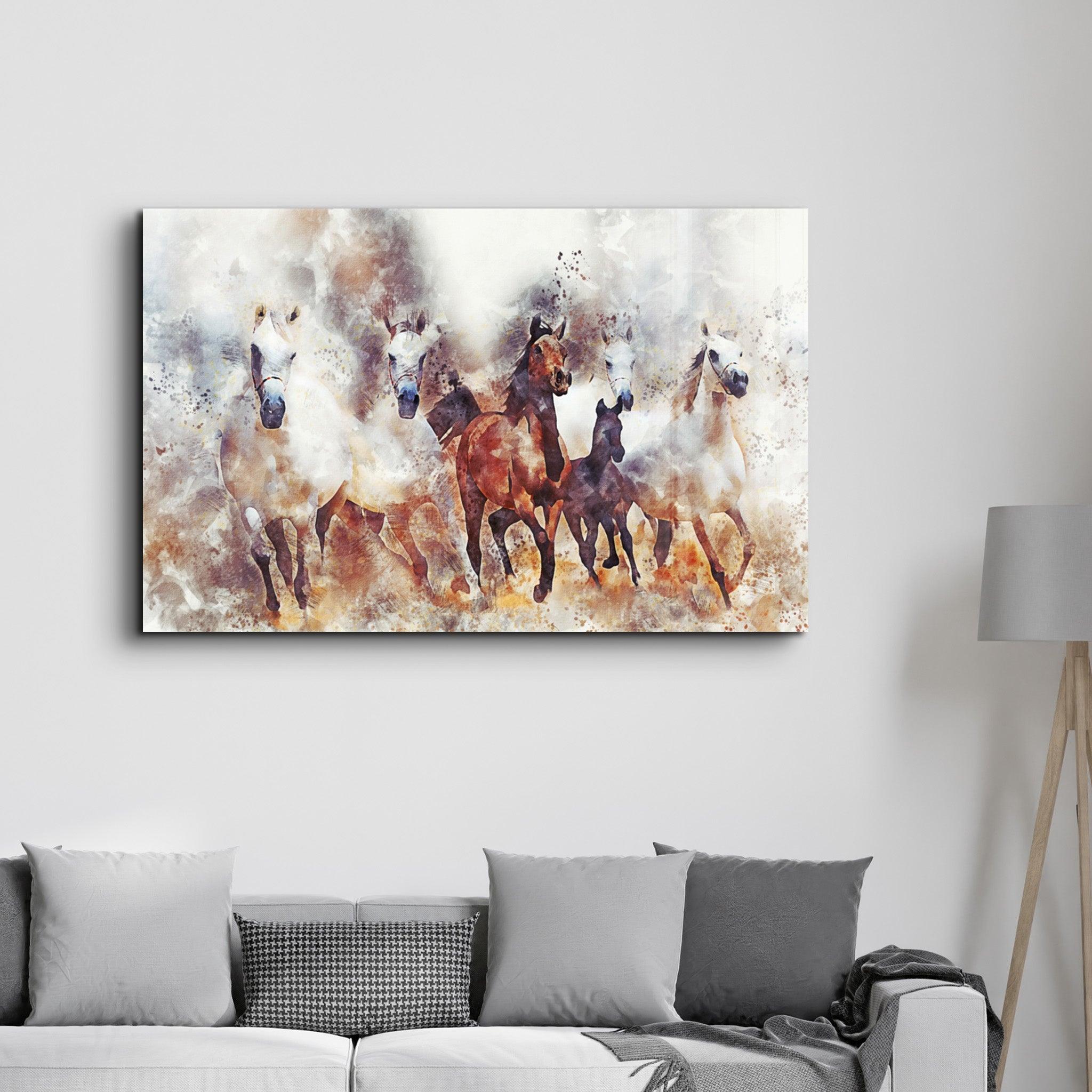 Freedom of the Wind Riders | Glass Wall Art - Artdesigna