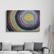 Colored Spiral | Glass Wall Art - Artdesigna