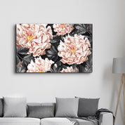 Midnight Blossoms | Glass Wall Art - Artdesigna