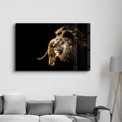 Golden Majesty | Glass Wall Art - Artdesigna