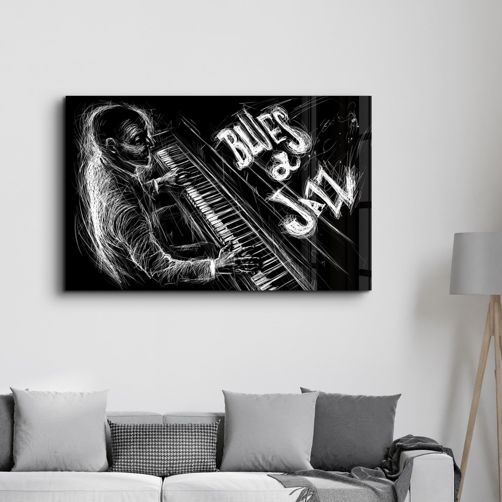 Only Jazz | Glass Wall Art - Artdesigna