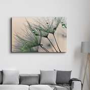 Flower Green | Glass Wall Art - Artdesigna